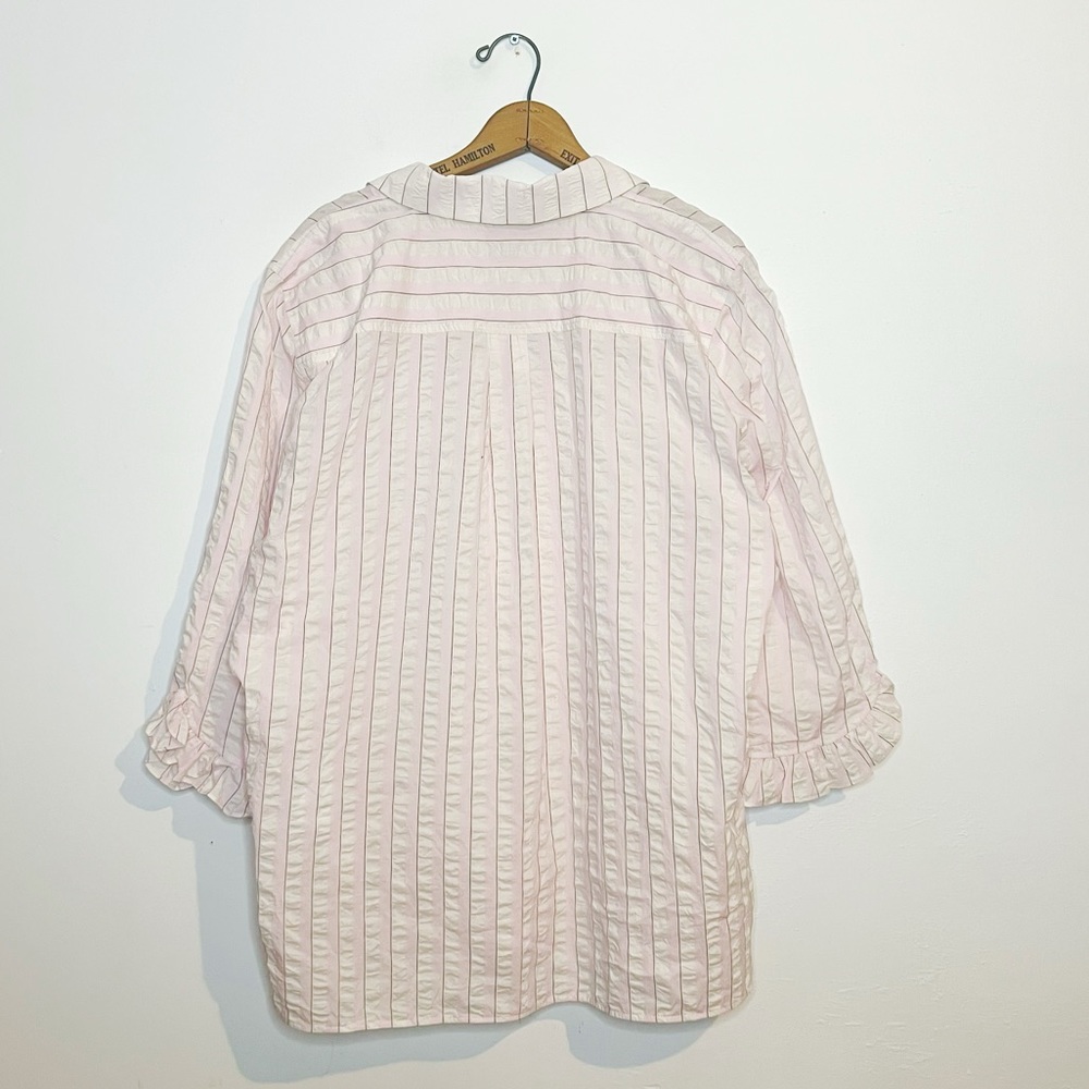 Ganni | Cotton Seersucker Shirt - Picture 6 of 9